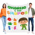 thumbnail image 1 of Charlie y las Formas anti-pilling, suave, ligera, esponjosa y acogedora de lujo para hogar y cocina – Perfecta para niños y adultos,120X180cm, 1 of 6