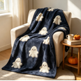 thumbnail image 5 of Halloween Flannel Throw Blanket, 59.05In X 78.74In, Soft Pastoral Halloween Fleece Cover, Light‑Weight Cozy Piece For Sofa, Camping & Living Room, 5 of 5