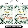 thumbnail image 3 of Religious Garden Flags Christian Jesus House Flag Spring Summer Flags for Outdoors 28x40 Double Sided Inspirational Flags with God All Things are Possible Flag for Outside, 3 of 7