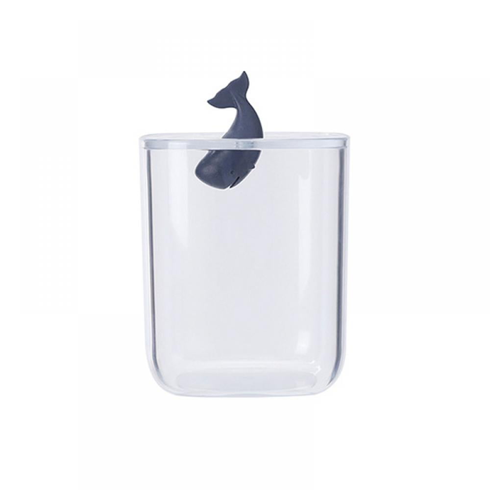 NIU MANG Acrylic Cotton Pad Holder Transparent Round Container Storage Case Makeup Cotton Pad Box 