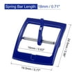 thumbnail image 2 of Uxcell Watch Strap Clasp Replacement Plastic Buckle for 16mm Width Watch Bands Blue 2 Pack, 2 of 5