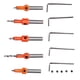 thumbnail image 3 of Ouitble broca de contrasumidor Juego de 5 Piezas Brocas de Avellanado de Alta Dureza para Madera, Taladro de Carpintería, Brocas de Paso, Fuerza de Corte Potente, 3 of 8