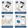 thumbnail image 3 of NETUM P58C Mini Label Printer- Portable Barcode Label Maker Printer Bluetooth Inkless Thermal Printer Compatible with Android iOS for Retail Barcode, Clothing, Small Business Home Office(White), 3 of 9