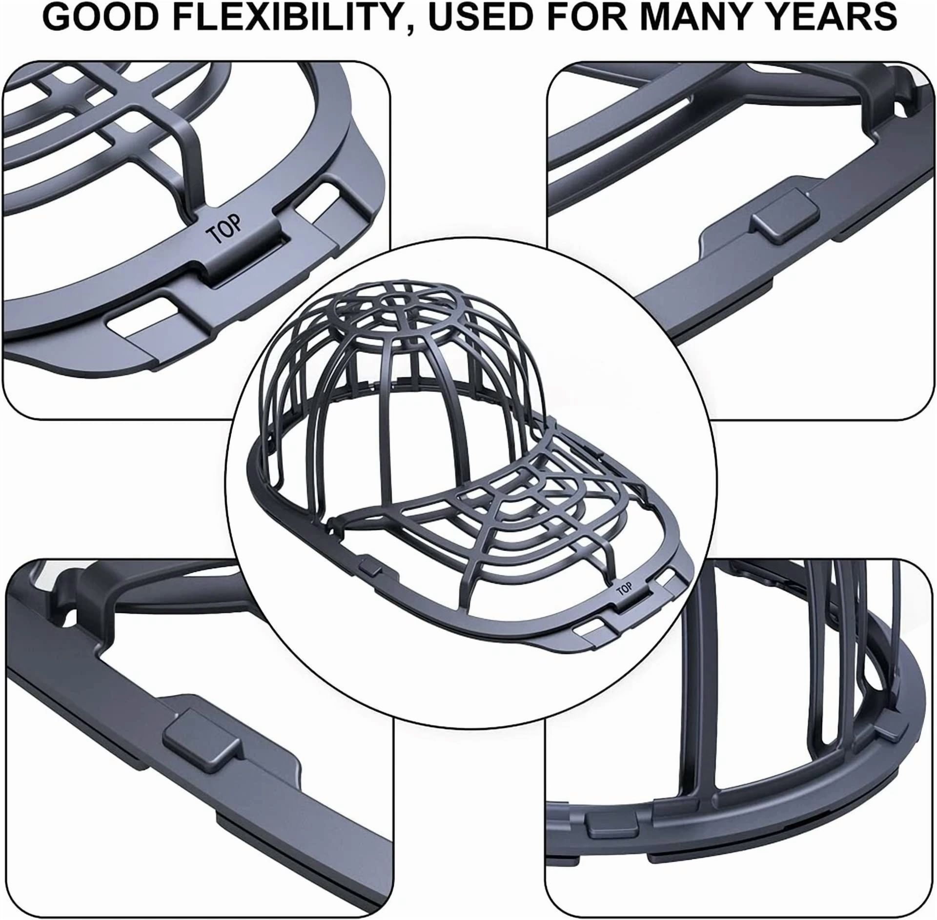 CIRCLE- 2 Pack Hat Washer Baseball Cap Cleaner Machine Washing Cage Holder Frame Net Bl