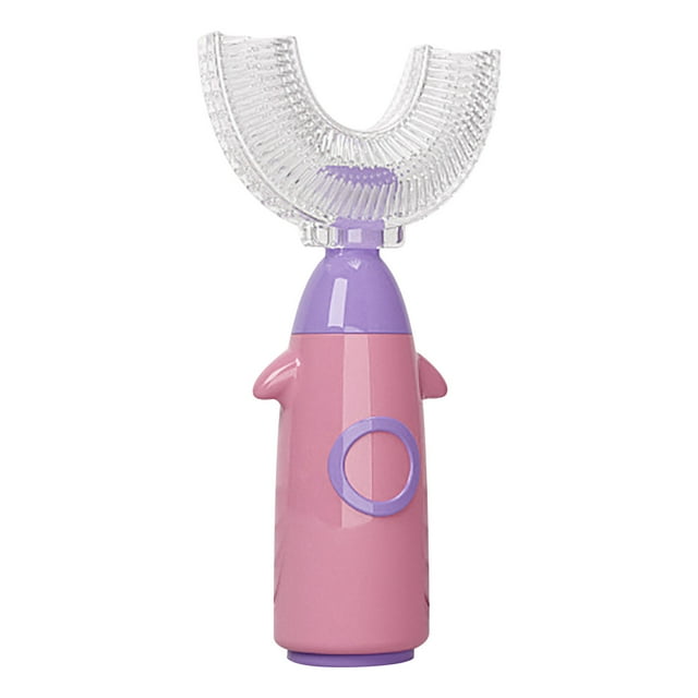 Cepillo de dientes manual de silicona en forma de U para niños con cepillo de dientes de limpieza de cerdas suaves Wmkox8yii hjk245
