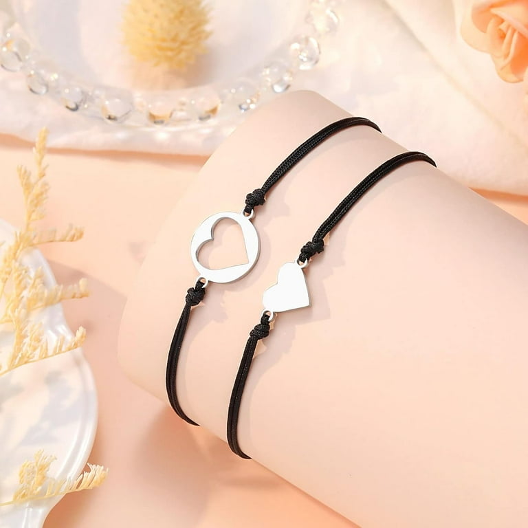 Changmaius Back to School Gifts Mother Daughter Bracelet Set for