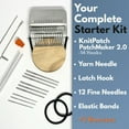 thumbnail image 7 of Patchmaker 2.0 Kit, Loom Knitting Kit, Patch Kit Weaving Loom, Mini Portable Patch Darning Loom Kit, Patchwork Weaving Tool Set for Quickly Sewing Repair, Loom Knitting Kit for Beginners(21 Needles), 7 of 7