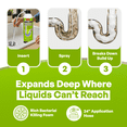 thumbnail image 3 of TurboFoam Drain Foam Cleaner, Expanding Enzyme Formula, Deep-Cleans Pipes, Dissolves Fat, Oil & Grease, Stops Odors at the Source – Safe for All Plumbing & Septic Systems (Pack of 1), 3 of 7
