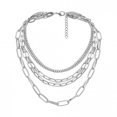 thumbnail image 4 of Personality Level Creative Ornaments Female Punk Multi Layer Mixed Chain Necklace, 4 of 9