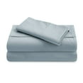 thumbnail image 4 of 410 TC Dusty Blue Twin Size Sheet Sets By Cooling Planet, 4 of 9