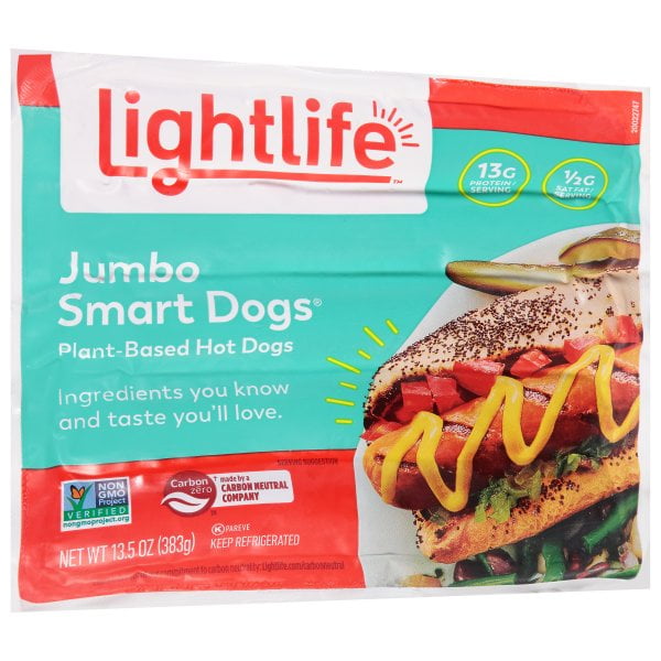 Lightlife Foods Lightlife Smart Dogs Veggie Hot Dogs, 5 ea Walmart