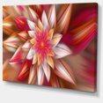 thumbnail image 1 of Designart - Huge Red Fractal Flower - Floral Canvas Art Print, 1 of 2