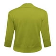thumbnail image 5 of FOLUNSI Women's 3/4 Sleeve Cropped Cardigans Sweaters Jackets Open Front Short Shrugs for Dresses, 5 of 7