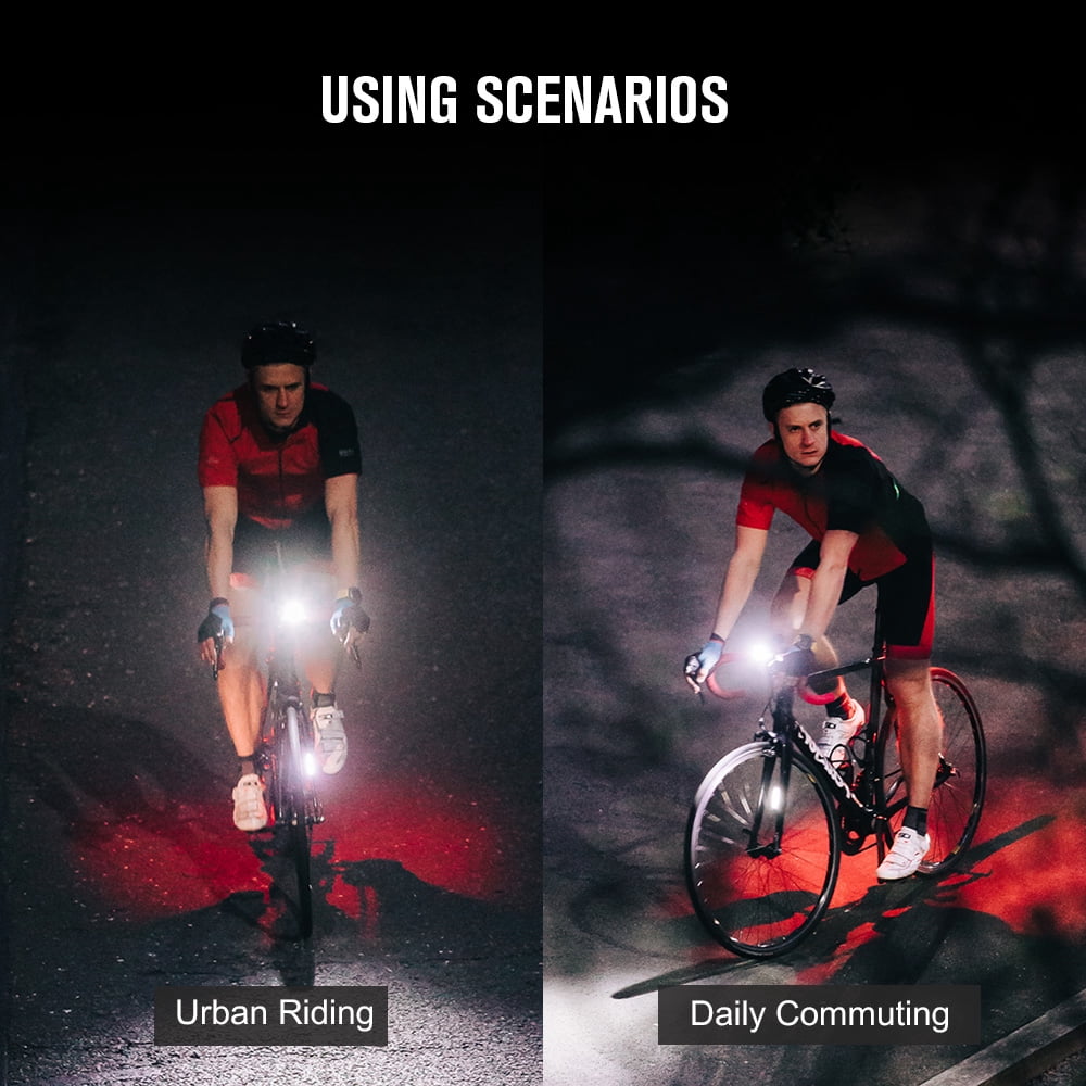 OLIGHT RN400 Bike Light Set USB-C Rechargeable 400 Lumens Bicycle Front Headlight High Quality Night Bicycle Safety Light For Urban Riding and Daily Commuting 89 Meters Waterproof With Charging Cable