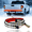 Red, variant on 60-inch truck tailgate LED light bar with turn signal, brake, and reverse functions, featuring red and amber dynamic taillight arrow design, suitable for pickup trucks, trailers, SUVs, RVs, and vans.