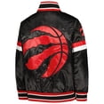 thumbnail image 3 of Youth Starter Black Toronto Raptors Home Game Varsity Satin Full-Snap Jacket, 3 of 3