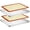 16 x 12 x 1 inch, variant on Stainless Steel Baking Sheet Set 9 x 7 x 1 inch, Includes 2 Sheets and 2 Silicone Mats