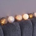 thumbnail image 2 of Atmosphere Decor, Fairy Curtain Lights: Cadena de luces de algodón de 3 m de color blanco cálido, crea una luz relajante y realza la ternura y la comodidad de tu espacio, 2 of 7