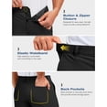 thumbnail image 5 of PULI Men’s Golf Shorts 9" Inseam Stretch Water-Resistant Quick Dry 5 Pockets Casual Travel Hiking, 5 of 7