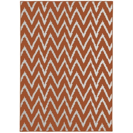 Moss Green Area Rug - Mainstays Distressed Zig Zag Area Rug