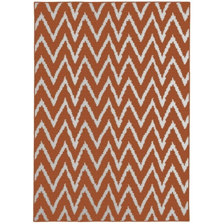 Mainstays Distressed Zig Zag Area Rug