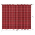 thumbnail image 5 of Red Christmas Plaid Pattern Shower Curtain 84"x72" ,Bathroom Decorative Shower Curtains Set with 12 Hooks,Modern Waterproof Washable Shower Curtain, 5 of 6