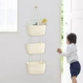 thumbnail image 6 of Multifunctional Hanging Basket Also as Hanging Flower Baskets Wall Mount Organizer Handmade Rack for Kitchen Decoration , white, 6 of 8