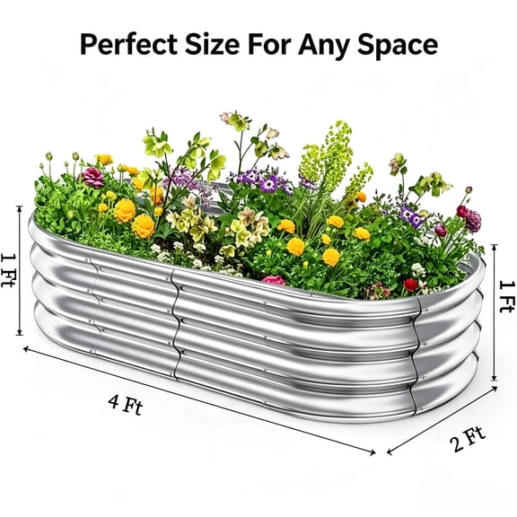 DEWEL Flower Herbs Vegetables Farming Raised Garden Bed Planters