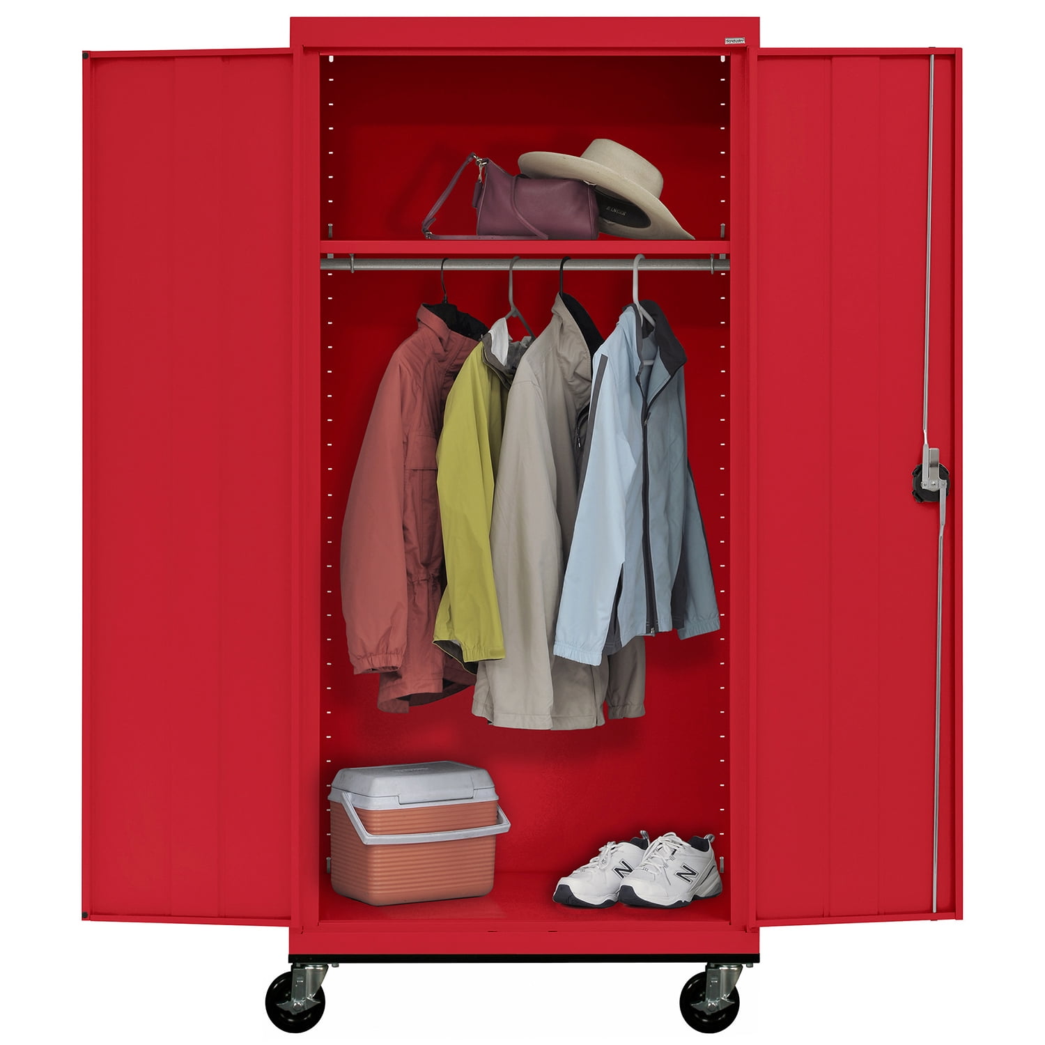 Sandusky Lee 36"W x 24"D x 78"H Steel Transport Mobile Wardrobe