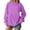 Pink, variant on Women Round Neck Solid Color Loose Fitting Long Sleeve Hoodless Casual Basic Sweatshirts Fall Clothes Winter Clothing