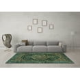 thumbnail image 3 of Ahgly Company Indoor Rectangle Persian Turquoise Blue Traditional Area Rugs, 3' x 5', 3 of 4