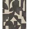 thumbnail image 2 of Cream Charcoal Modern Asbtract Geometric Wallpaper, 2 of 4