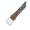 thumbnail image 2 of INSPIRE CHIC Unisex Braided Stretch Belts, Multicolored Elastic Woven Golf Jean Belt Waistband for Men and Women 41.3x1.1"(LxW) Style-2, 2 of 6