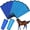 Dark Blue, Sky Blue, variant on 8 Pcs Horse Fly Boots UV-Protective Mesh Ventilated, Fly Boots for Protecting Horse Legs & Stomp-reducing from Insect Bites