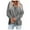 Grey, variant on T Shirts for Women Fall Loose Fit V Neck Long Sleeve Batwing Drop Shoulder Buttons Side Plain Leisure Cotton Sweatshirts Sweatshirt(Black,S)