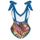 thumbnail image 5 of Traje De Baño Damas 2 piezas de traje de baño de playa para mujer con cordones y vestido para deportes acuáticos (XL azul) Tmvgtek Para Estrenar, 5 of 7