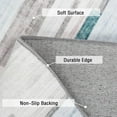 thumbnail image 4 of Aoile 5x7 Area Rug Washable Rug, Soft Abstract Checkered Rug for Bedroom, Non Slip Stain Resistant Throw Carpet, Blue, 4 of 7