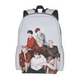 thumbnail image 2 of BTS Backpack K-POP Backpack BTS Merch Mochila Large Capacity Leisure Full Print for Outdoor Trip Gift for Friends ARMY 16x11 inches, 2 of 5
