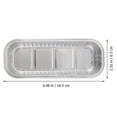 thumbnail image 2 of 20 Pcs Box with Lid Disposable Food Containers Foil Cake Pans Rectangular Egg Tart Molds Small Bread Baking, 2 of 6