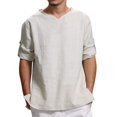 thumbnail image 2 of DPTALR Haut à Blouse Confortable en Pur Coton et Chanvre pour Homme, 2 of 6