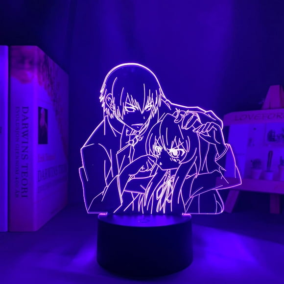 CLYARTPS-Anime Led Light Toradora Tiger X Dragon for Children's Room Decor Night Light Kid Bithday Gift Manga Toradora 3D Lamp Bedroom