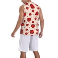 thumbnail image 5 of Rocae Red Ladybug for Men's Basketball Jersey Lightweight and Breathable Athletic Tank Top,Quick-Drying Sports Jersey, 5 of 9