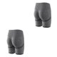 thumbnail image 2 of Soidarity Pantalones cortos deportivos de cintura alta para mujer, para levantamiento de cadera, Yoga, gimnasio, entrenamiento, Fitness gris S 2Conjunto, 2 of 6