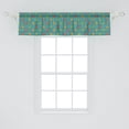 thumbnail image 2 of Ambesonne Geometric Valance Pack of 2, Square Box and Inner Dots, 54"X12", Multicolor, 2 of 4