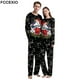 thumbnail image 2 of FCCEXIO-Conjunto de pijama con estampado 3D de unicornio para hombre y mujer, pijama de manga larga con cuello redondo y pantalones, ropa de casa para fiesta de navidad, 2 of 4