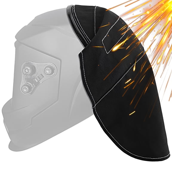 Welding Hood Cotton Neck Protector with Press Fit Seal, Rear Helmet Cover for Most Welding Helmets