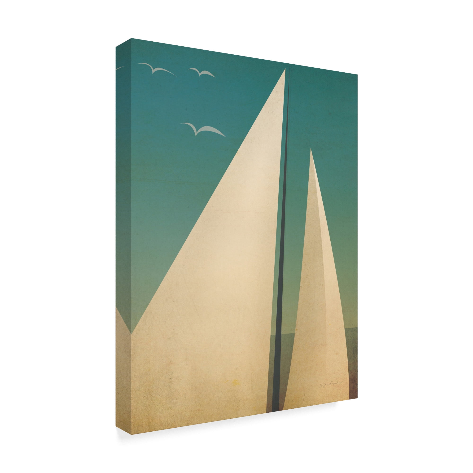 Trademark Fine Art 'Sails I' Canvas Art by Ryan Fowler