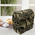 thumbnail image 3 of Abstract Stand Mixer Cover, Vintage Ornamental and Repetitive Curved Lines on Dark Backdrop, Kitchen Appliance Organizer Bag Cover with Pockets, 5 Quarts, Charcoal Grey and Pale Brown, by Ambesonne, 3 of 4