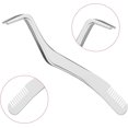 thumbnail image 4 of 2pcs Lash Tweezers Set, Stainless Steel Upgraded 2 in 1 Lash Extension Tweezers with Comb Eyelash Applicator for Volume Isolation Classic Lashes Smeared False Lashes (Rose Gold, Silver), 4 of 7