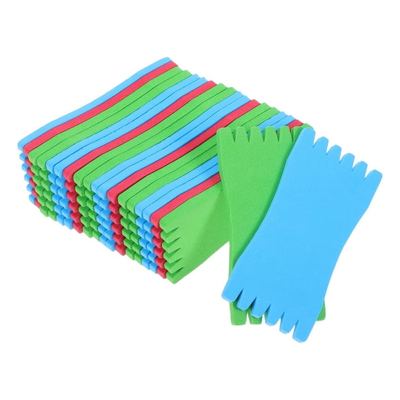 KAKOWELY 20PC Sponge Spool Wound Sheet Colorful Around Coil Headphone Cable Winding Fishing Gear Line Reels Size 2,3.94"X1.77"X0.24"